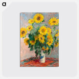 Bouquet of Sunflowers - クロード モネ Postcard.