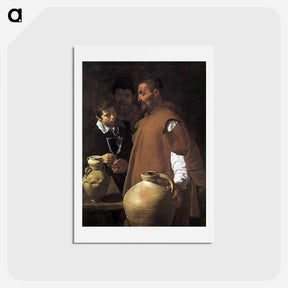 アートポストカード-The Waterseller of Seville - ディエゴ ベラスケス Postcard.