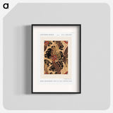 Flower pattern Art Deco stencil print in oriental style - E.A.セギー Poster.