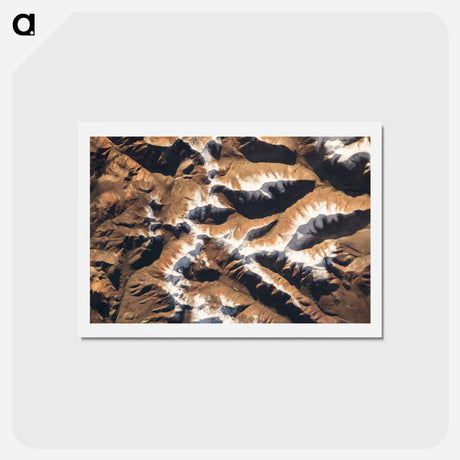 アートポストカード-Himalayas as Seen from the International Space Station
 - 上空からの地球 Postcard.