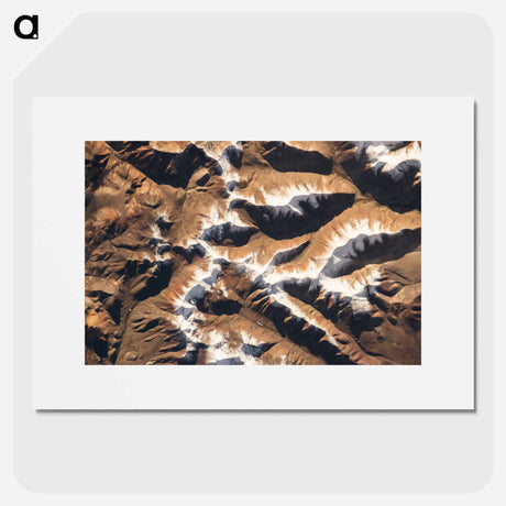 アートポスター-Himalayas as Seen from the International Space Station
 - 上空からの地球 Poster.