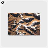アートポストカード-Himalayas as Seen from the International Space Station
 - 上空からの地球 Postcard.