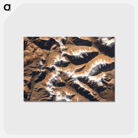アートポストカード-Himalayas as Seen from the International Space Station
 - 上空からの地球 Postcard.