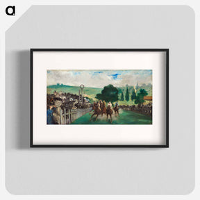 アートポスター-The Races at Longchamp - エドゥアール マネ Poster.