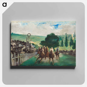 アートパネル-The Races at Longchamp - エドゥアール マネ Canvas.