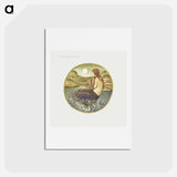 アートポストカード-Venus' Looking Glass from The Flower Book - エドワード バーン ジョーンズ Postcard.