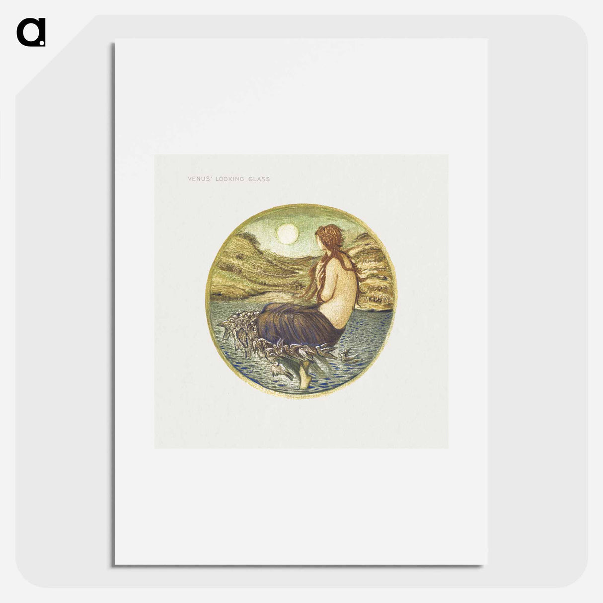 Venus' Looking Glass from The Flower Book - エドワード バーン ジョーンズ Poster.