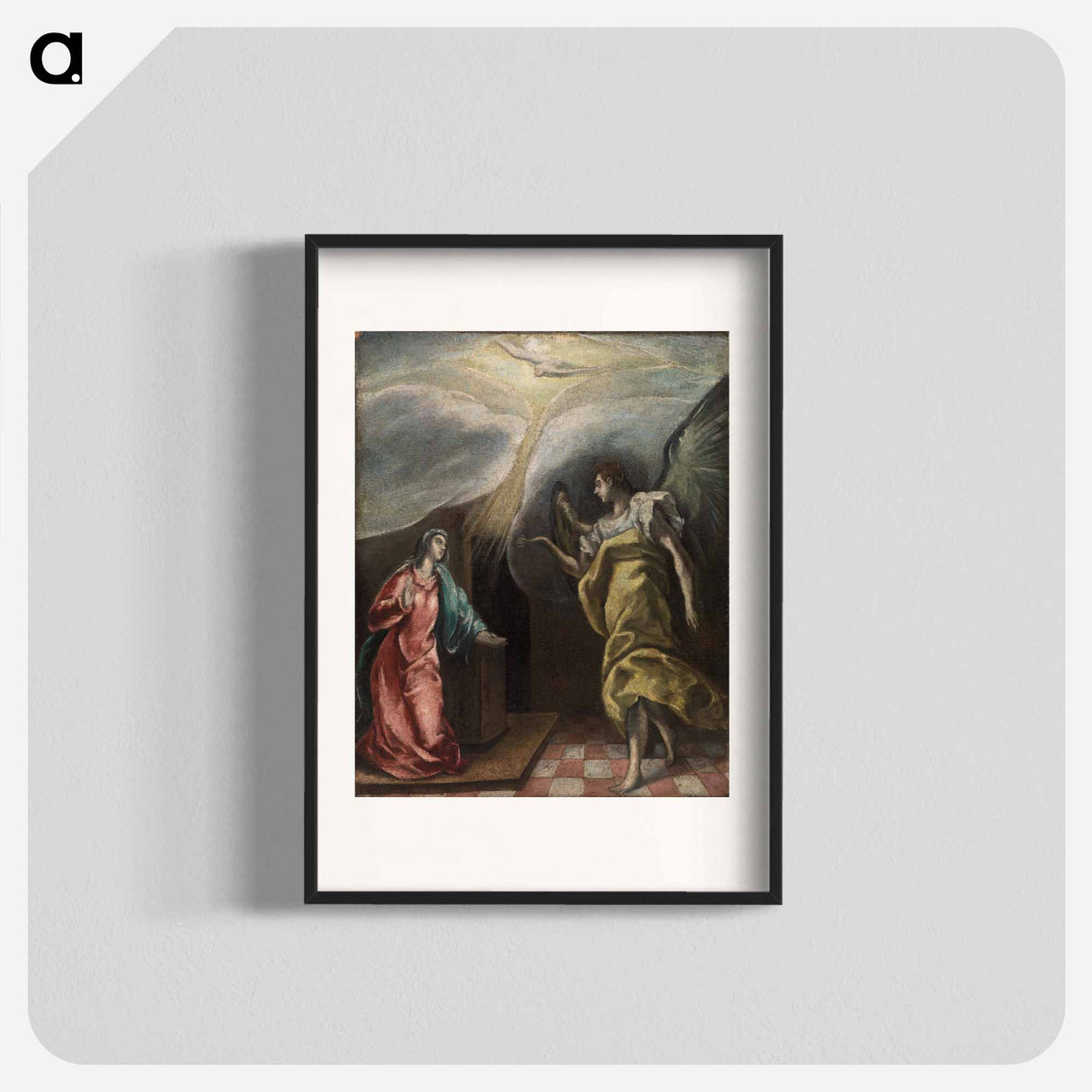 Annunciation - エル グレコ Poster.