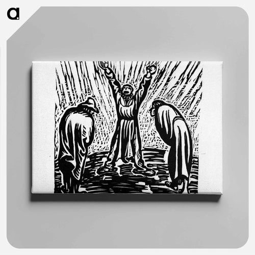 Away with the word of cannibalism - Ernst Heinrich Barlach Canvas.