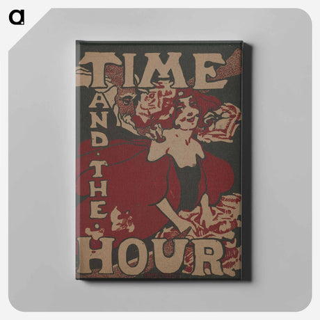 アートパネル-Father Time with a young woman - エセル リード Canvas.