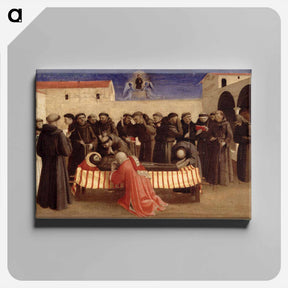 アートパネル-Lamentation over St. Francis - フラ アンジェリコ Canvas.