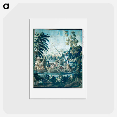 アートポストカード-La Pêche - フランソワ ブーシェ Postcard.