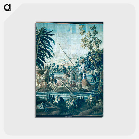 アートポストカード-La Pêche - フランソワ ブーシェ Postcard.