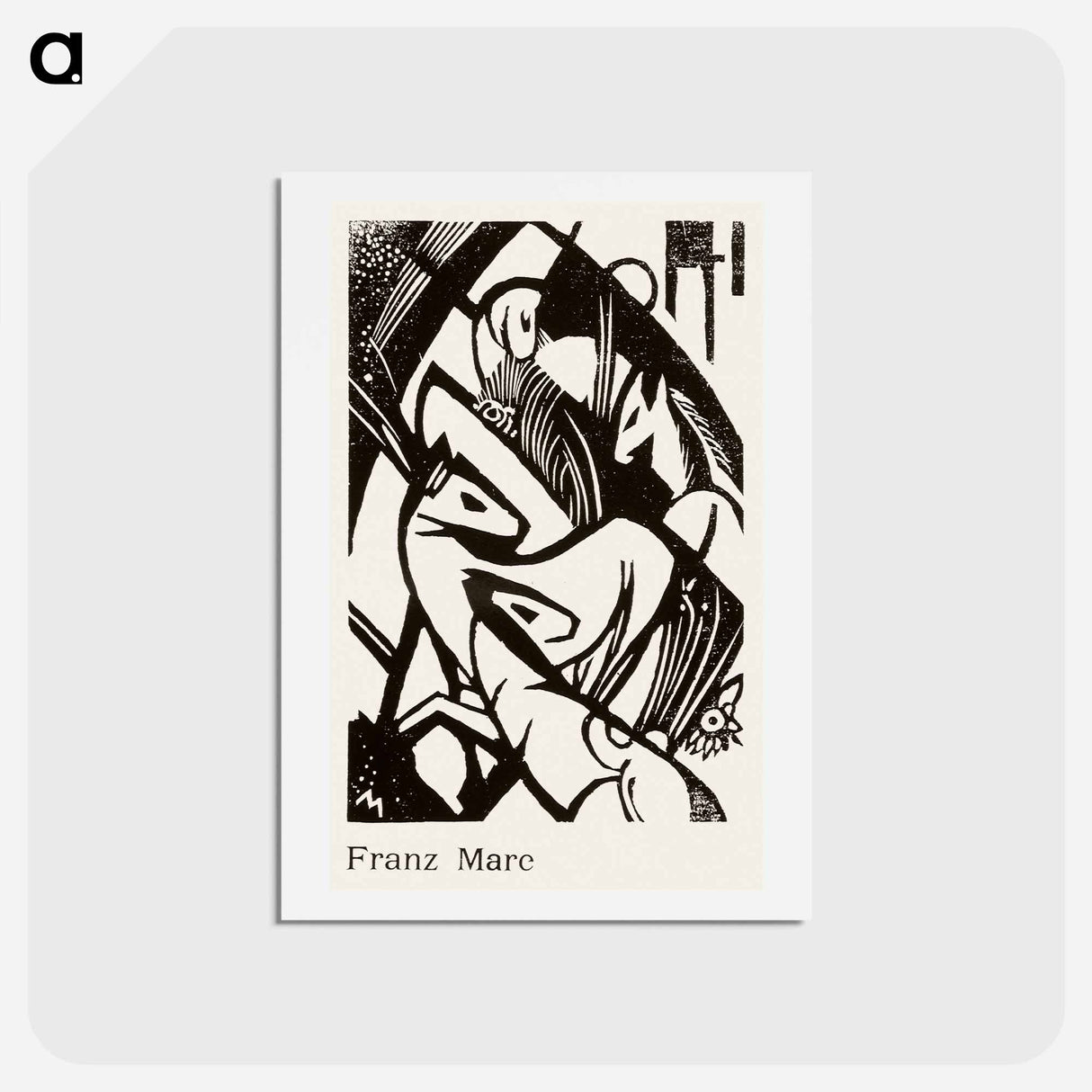 アートポストカード-Horses - フランツ マルク Postcard.