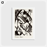 アートポストカード-Horses - フランツ マルク Postcard.