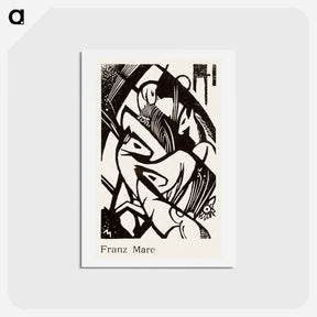 アートポストカード-Horses - フランツ マルク Postcard.