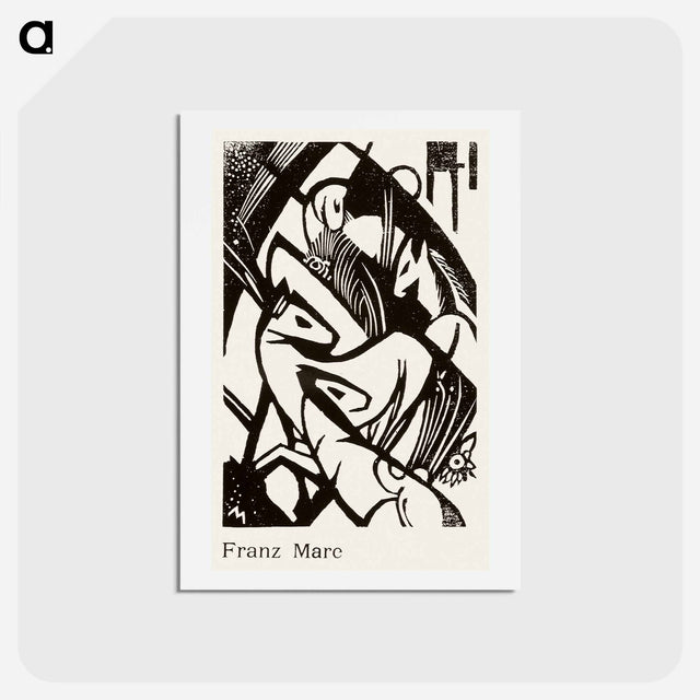 アートポストカード-Horses - フランツ マルク Postcard.