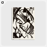 アートポストカード-Horses - フランツ マルク Postcard.