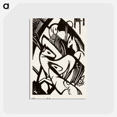 アートポストカード-Horses - フランツ マルク Postcard.