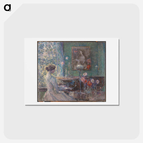 アートポストカード-Improvisation - フレデリック チャイルド ハッサム Postcard.