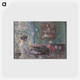 アートポストカード-Improvisation - フレデリック チャイルド ハッサム Postcard.