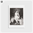 アートポストカード-Evening, nude on bed - ジョージ ベローズ Postcard.