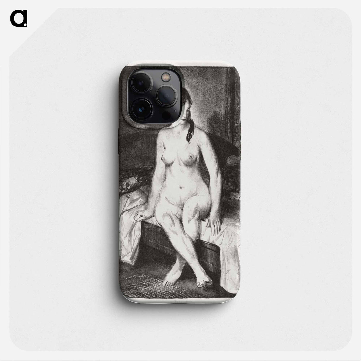 Evening, nude on bed - ジョージ ベローズ Phone Case.