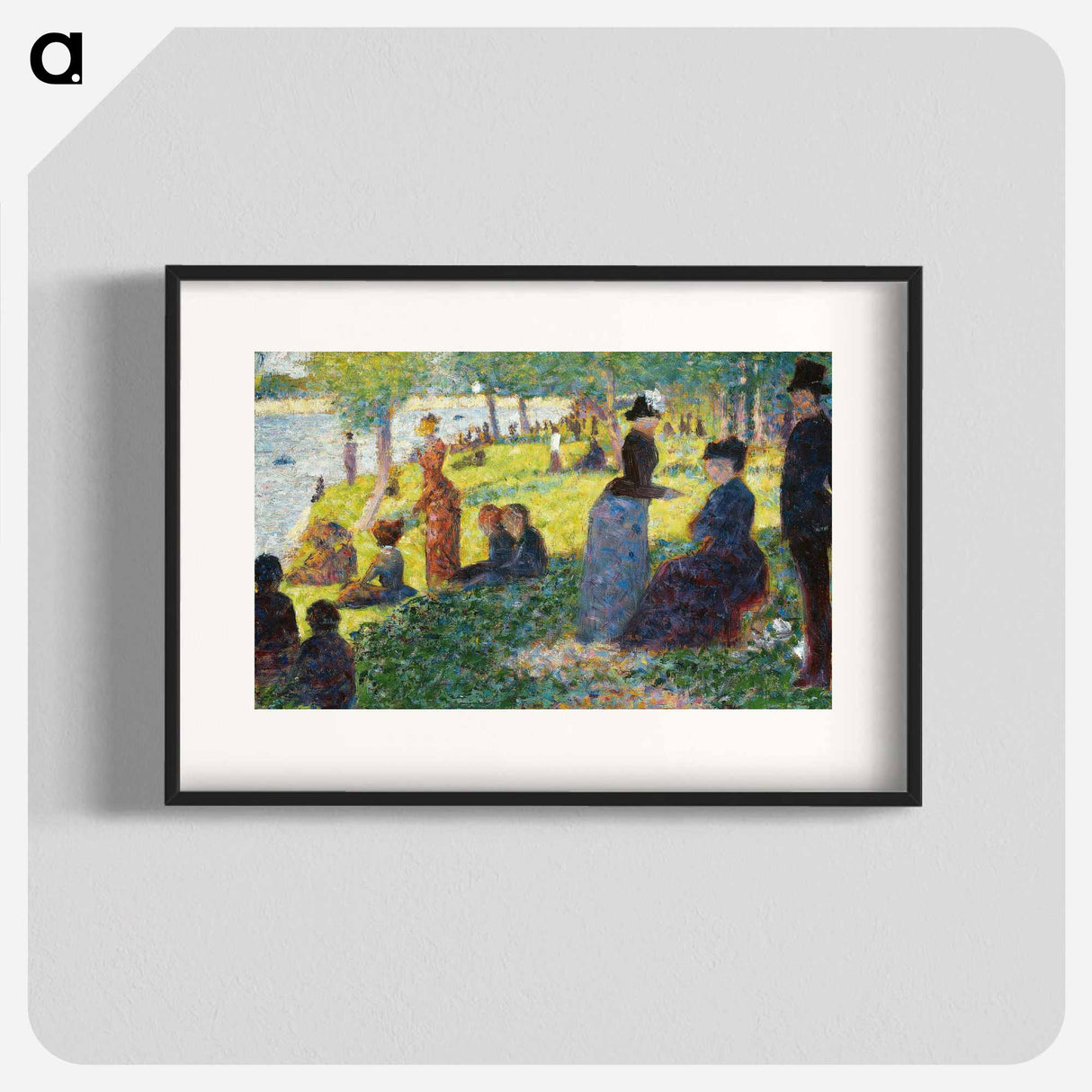 Oil Sketch for “La Grande Jatte” - Georges Seurat Poster.