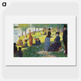 Oil Sketch for “La Grande Jatte” - Georges Seurat Poster.