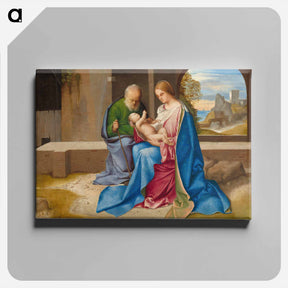 アートパネル-The Holy Family
 - ジョルジョーネ Canvas.