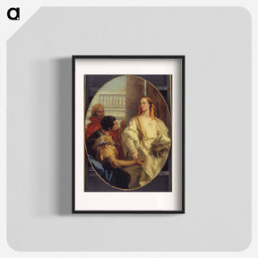 アートポスター-Latinus Offering Lavinia to Aeneas
 - ジョバンニ バティスタ ティエポロ Poster.