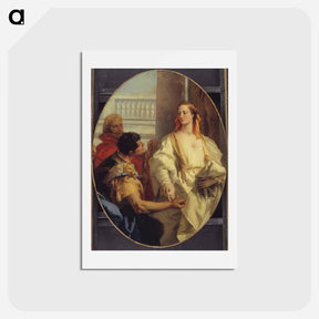 アートポストカード-Latinus Offering Lavinia to Aeneas
 - ジョバンニ バティスタ ティエポロ Postcard.