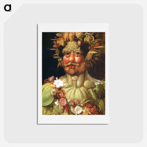 アートポストカード-Vertumnus (Emperor Rudolph II) - ジュゼッペ アルチンボルド Postcard.