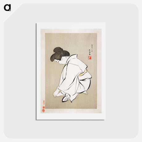 アートポストカード-Woman Cutting Her Toenails
 - 橋口 五葉 Postcard.