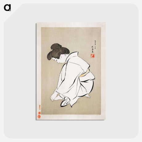 アートポストカード-Woman Cutting Her Toenails
 - 橋口 五葉 Postcard.
