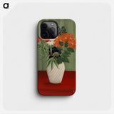 Bouquet of Flowers with China Asters and Tokyos - Henri Rousseau Phone Case.