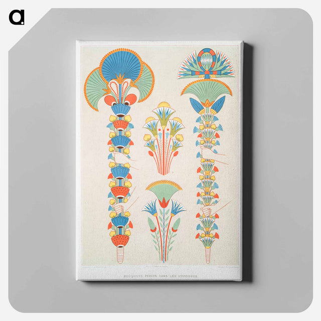 アートパネル-Painted Bouquets in Hypogea
 - エジプト美術史 Canvas.