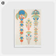 アートポストカード-Painted Bouquets in Hypogea
 - エジプト美術史 Postcard.