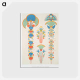 アートポストカード-Painted Bouquets in Hypogea
 - エジプト美術史 Postcard.