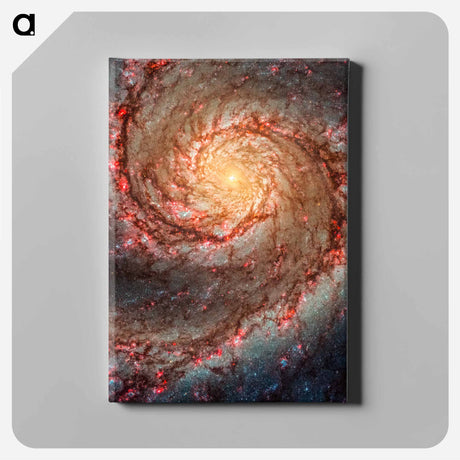 アートパネル-Whirlpool Galaxy
 - ハッブル画像 Canvas.