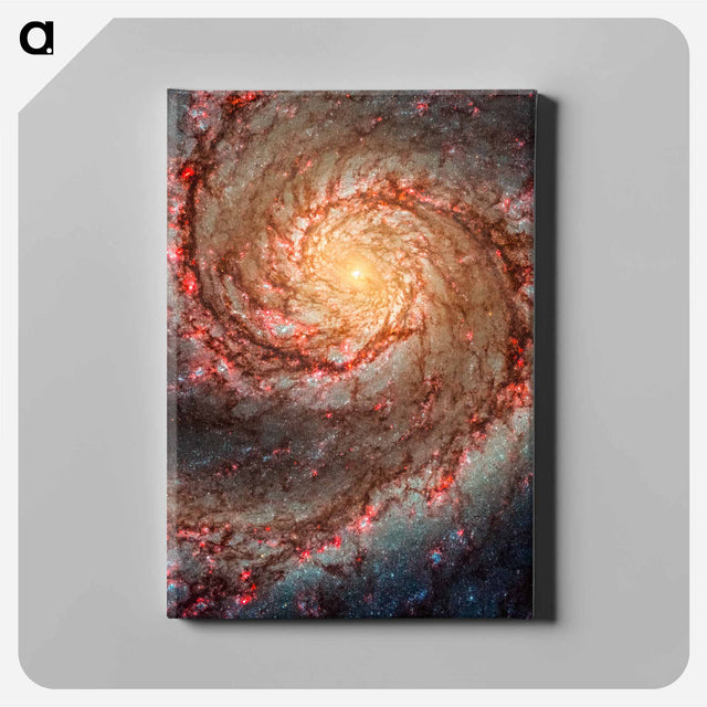 アートパネル-Whirlpool Galaxy
 - ハッブル画像 Canvas.