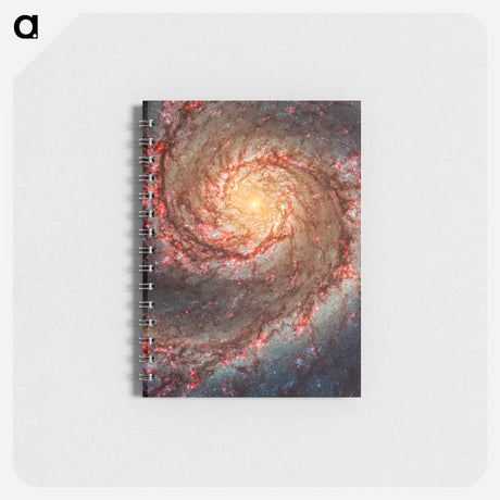 アートメモ帳-Whirlpool Galaxy
 - ハッブル画像 Memo.