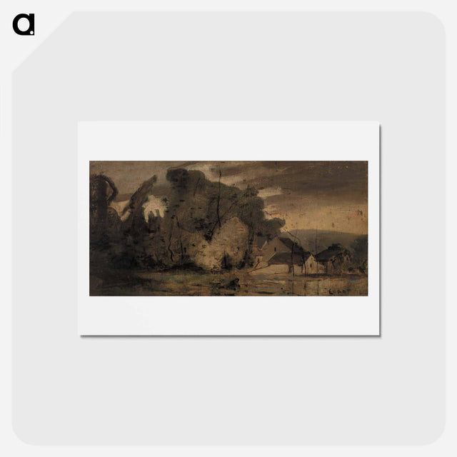 アートポストカード-Landscape
 - ジャン バティスト カミーユ コロー Postcard.