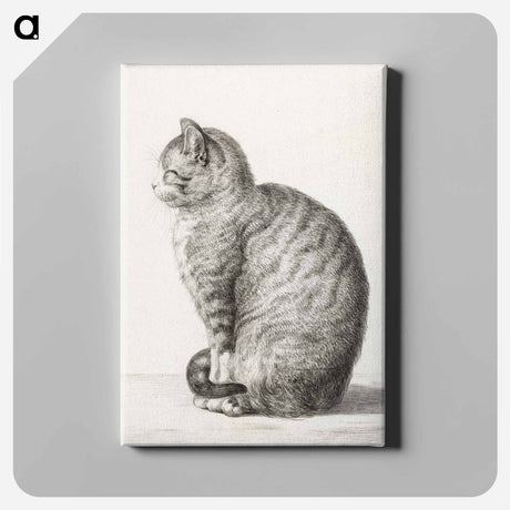 アートパネル-Sitting cat - ジャン ベルナール Canvas.