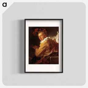 アートポスター-Portrait of Monsieur de la Breteche, brother of the Abbot of Saint Non - ジャン オノレ フラゴナール Poster.