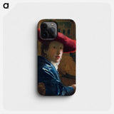 Girl with the Red Hat - ヨハネス フェルメール Phone Case.