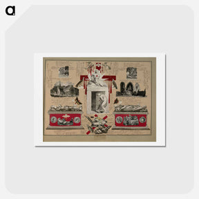 アートポストカード-Victorian Blood Book
 - ジョン ビングリー ガーランド Postcard.