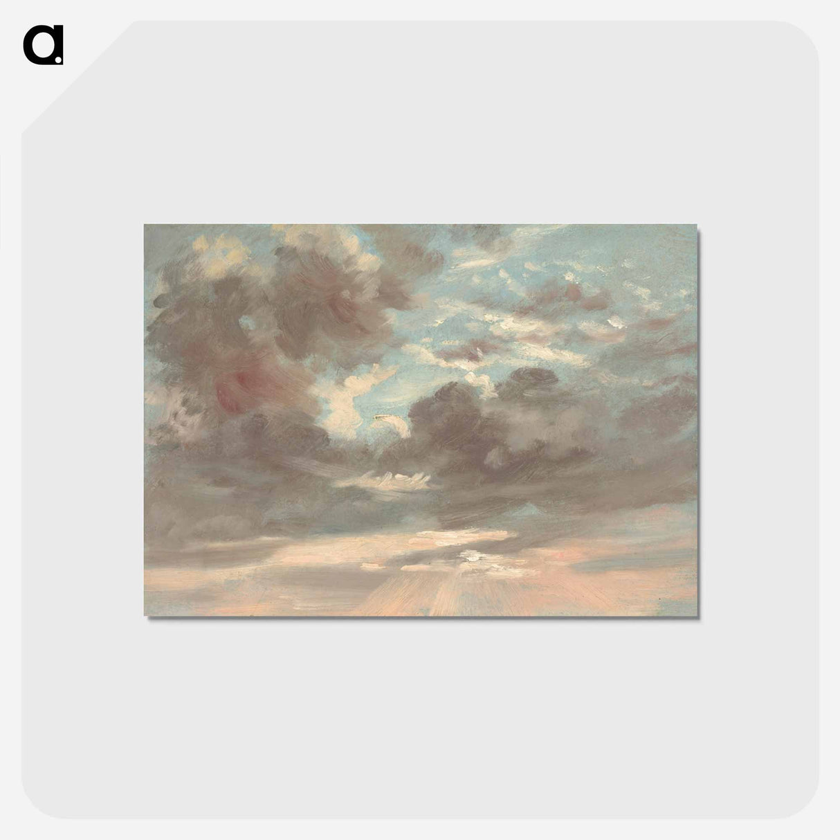アートポストカード-Cloud Study, Stormy Sunset
 - ジョン コンスタブル Postcard.