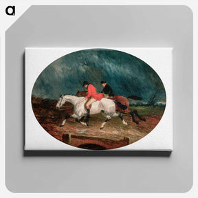 アートパネル-Returning from the Hunt
 - ジョン フレデリック ヘリング Canvas.