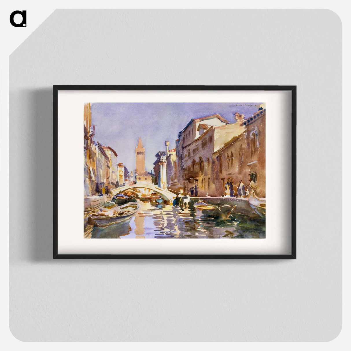 Venetian Canal - John Singer Sargent Poster.